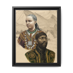 Cultural Heritage Framed Canvas Art