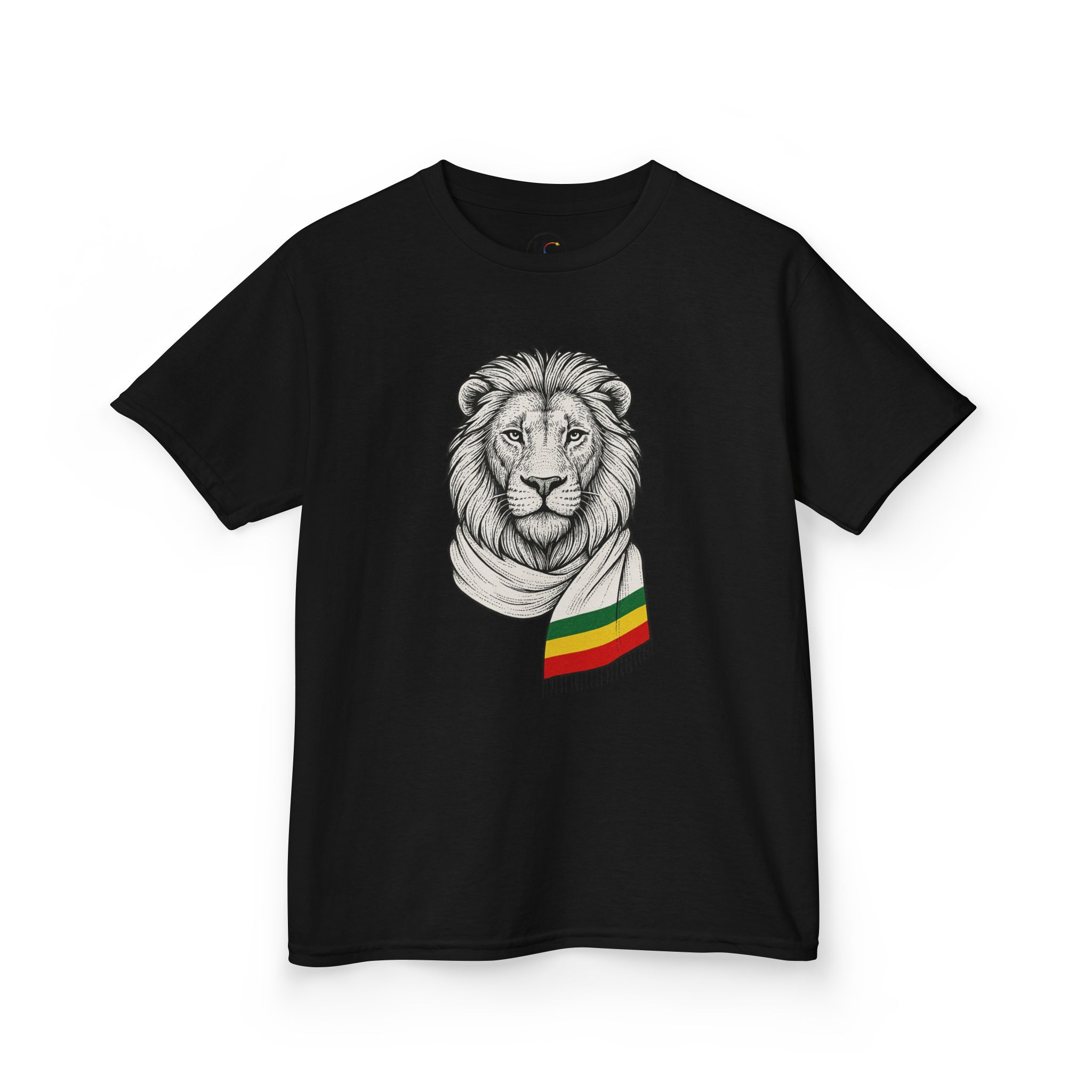 Kids Lion T‑Shirt with Rasta Scarf – Cute Animal Tee for Boys & Girls - Image 12