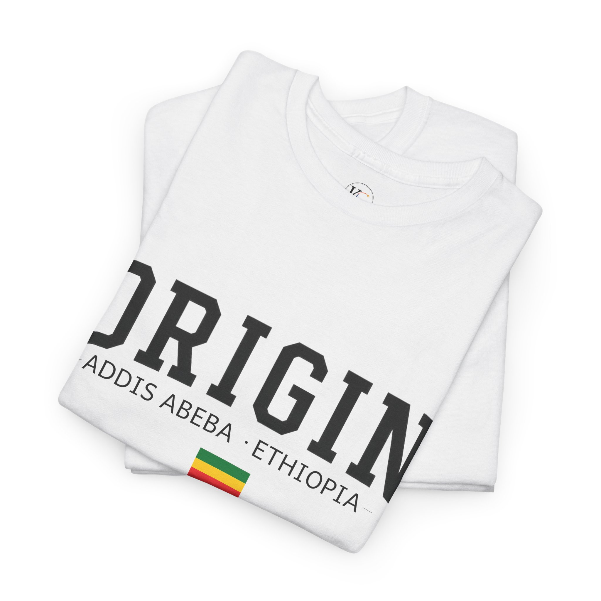 Ethiopian Heritage Tee | Unisex Heavy Cotton Shirt, Travel Gift, Cultural Pride, Casual Wear, Ethnic Style - Image 3