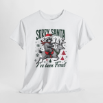 Christmas Tee — “Sorry Santa I’ve Been Feral” Funny Reindeer Holiday Shirt