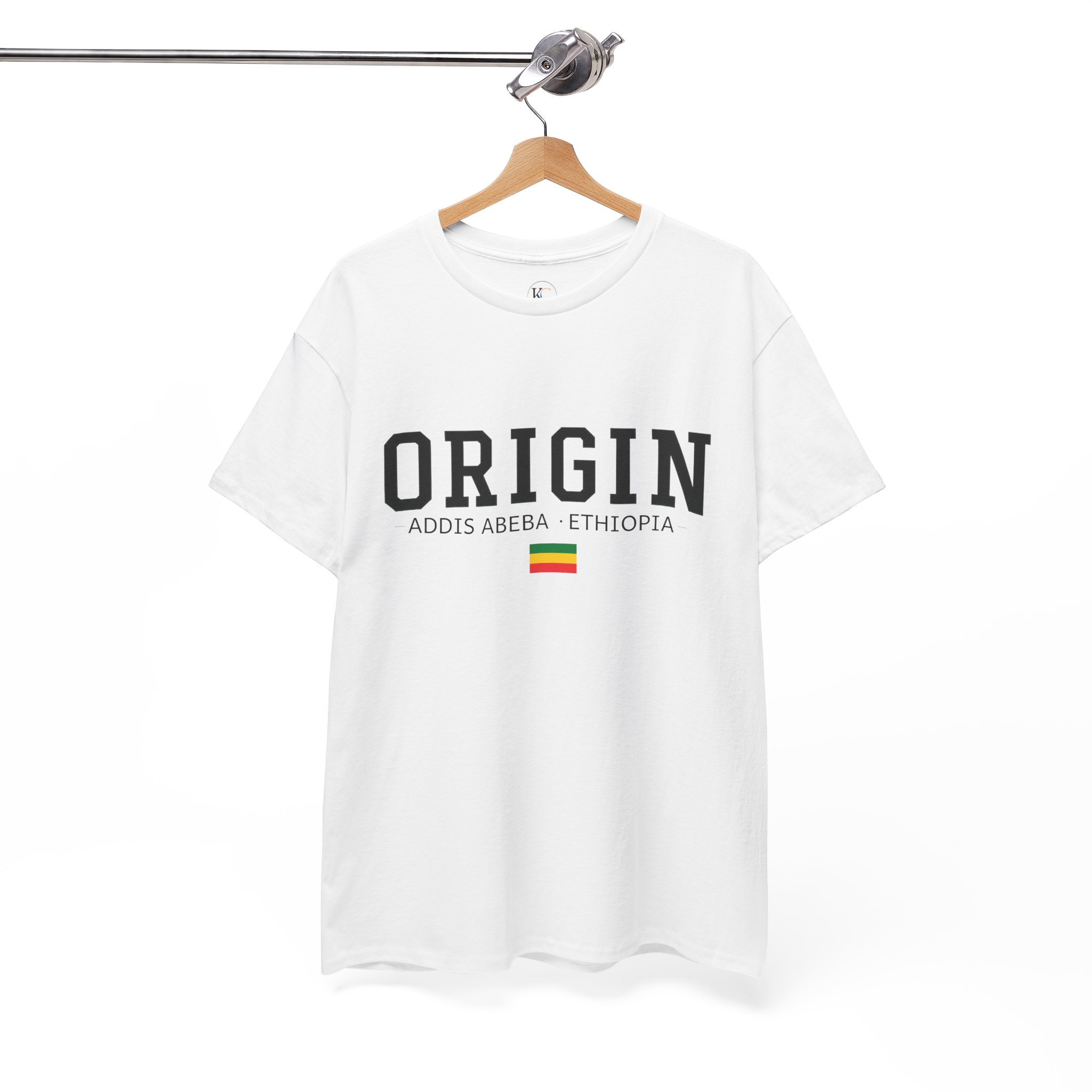 Ethiopian Heritage Tee | Unisex Heavy Cotton Shirt, Travel Gift, Cultural Pride, Casual Wear, Ethnic Style - Image 4