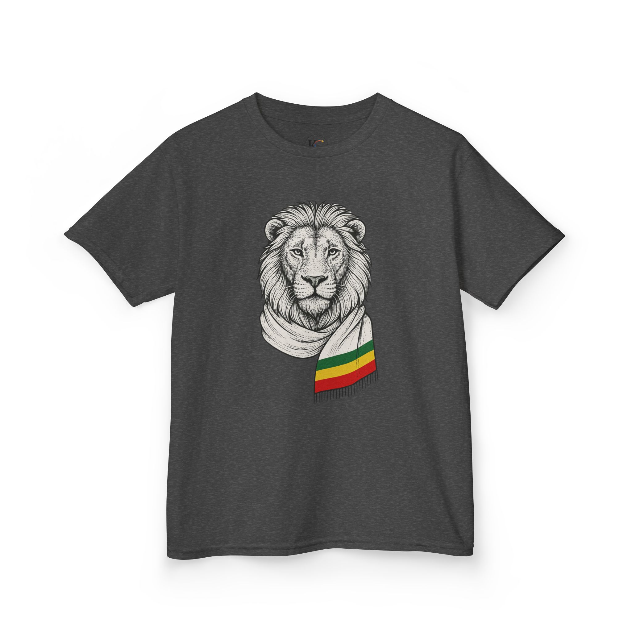 Kids Lion T‑Shirt with Rasta Scarf – Cute Animal Tee for Boys & Girls - Image 32