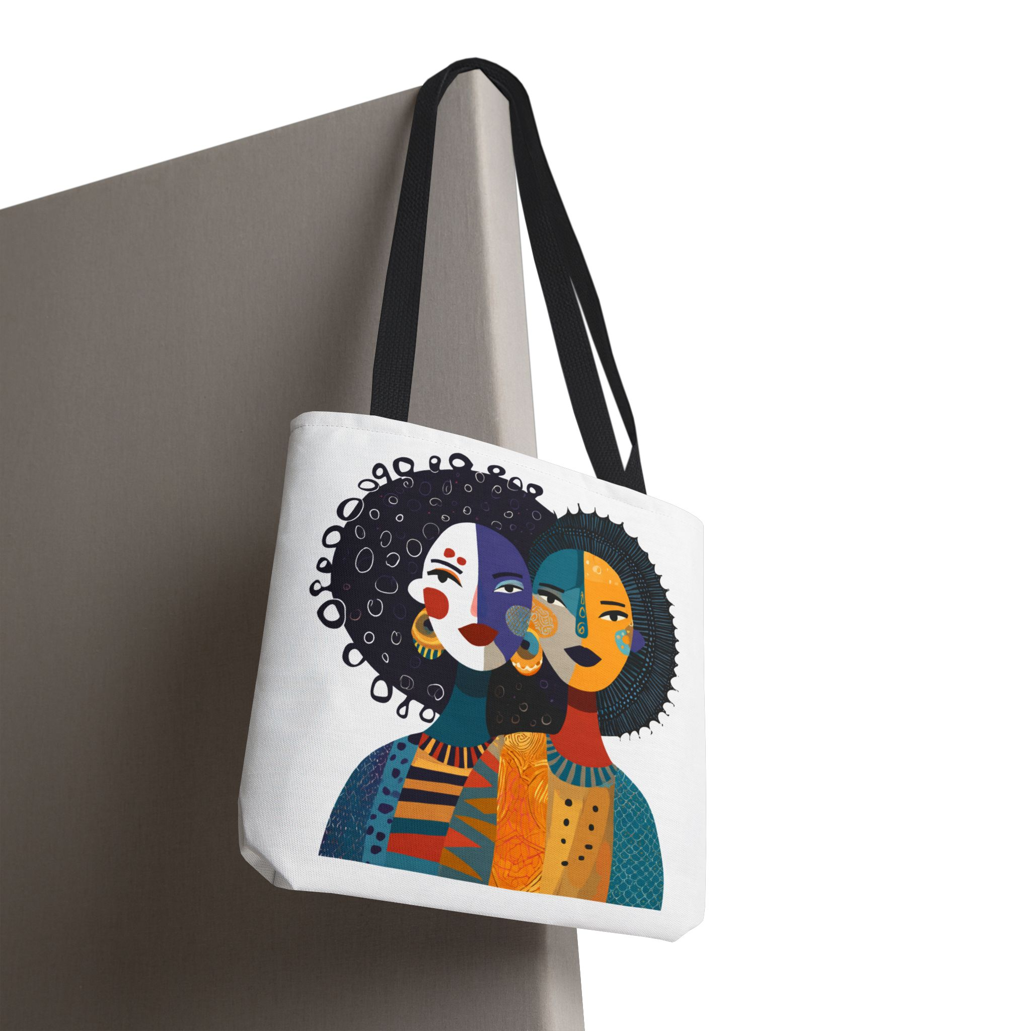 Abstract Afrocentric Faces Tote Bag Afrocentric Art Tote Bag African Women Print Bag Bold Cultural Bag Ethnic Gift for Her - Image 10