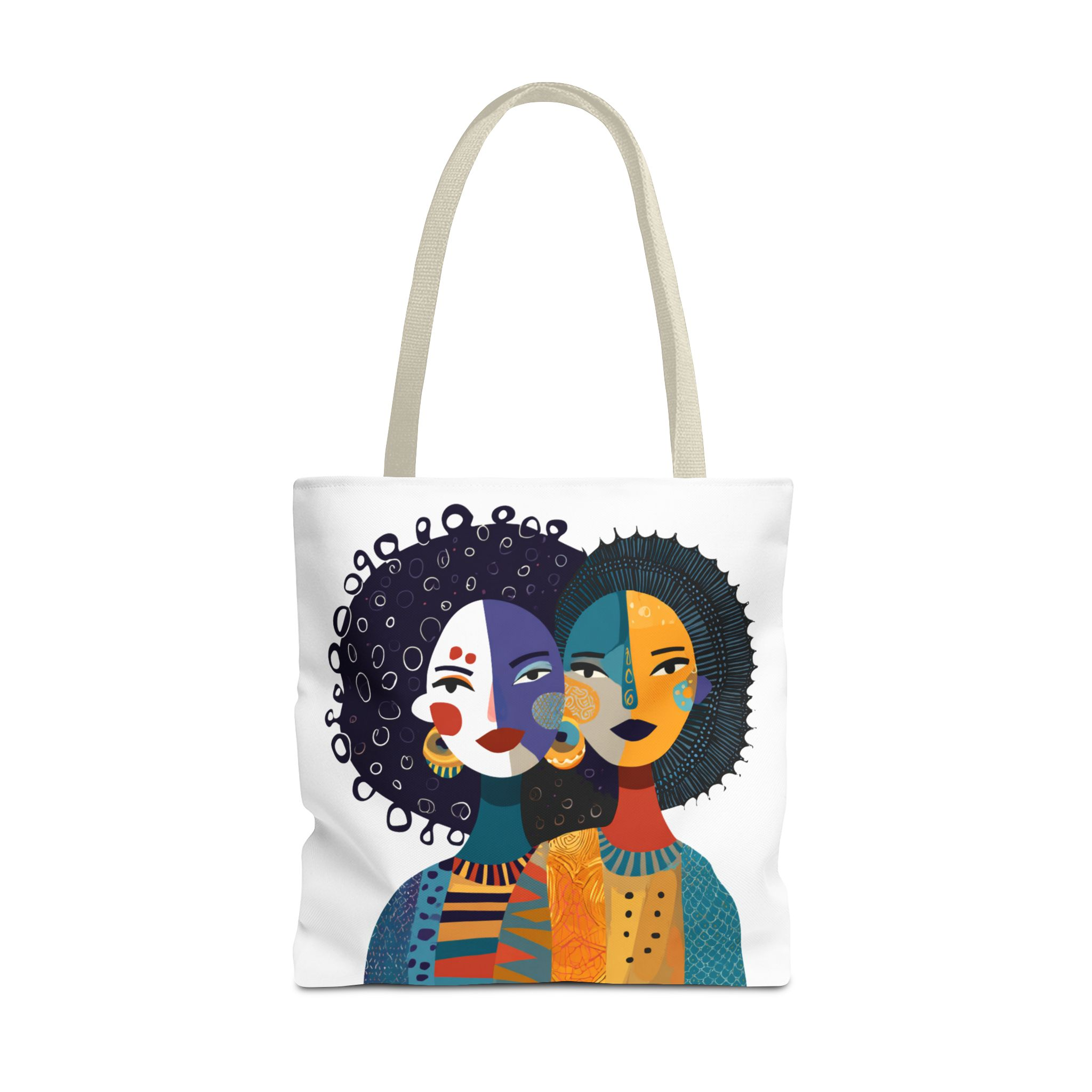 Abstract Afrocentric Faces Tote Bag Afrocentric Art Tote Bag African Women Print Bag Bold Cultural Bag Ethnic Gift for Her - Image 8