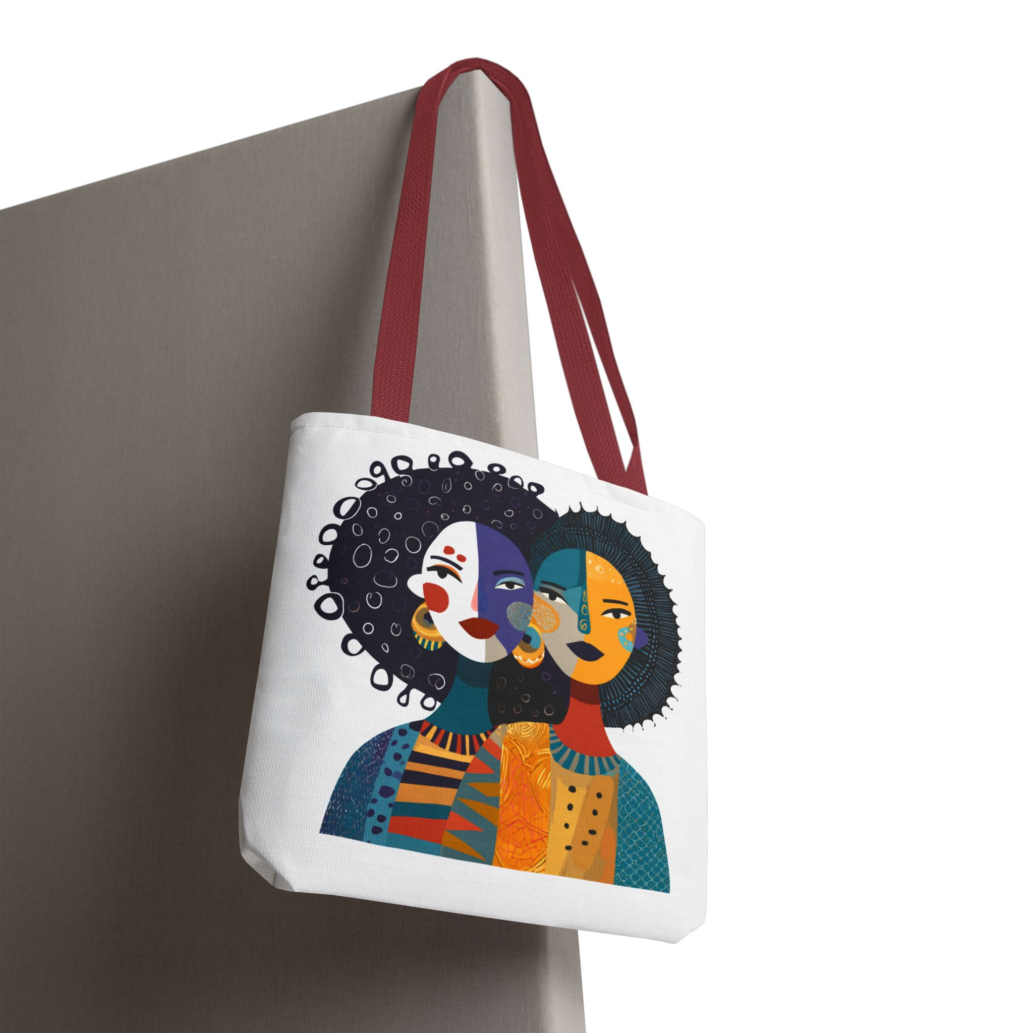 Abstract Afrocentric Faces Tote Bag Afrocentric Art Tote Bag African Women Print Bag Bold Cultural Bag Ethnic Gift for Her - Image 16